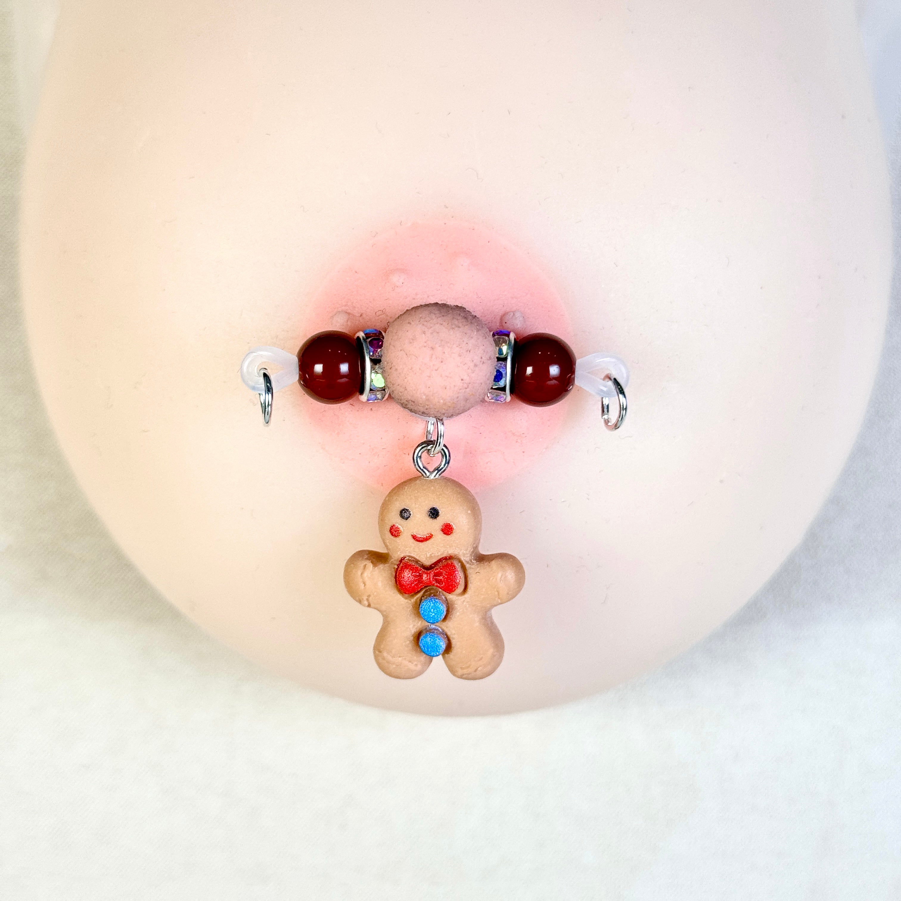 Gingerbread Man Nipple Clamps