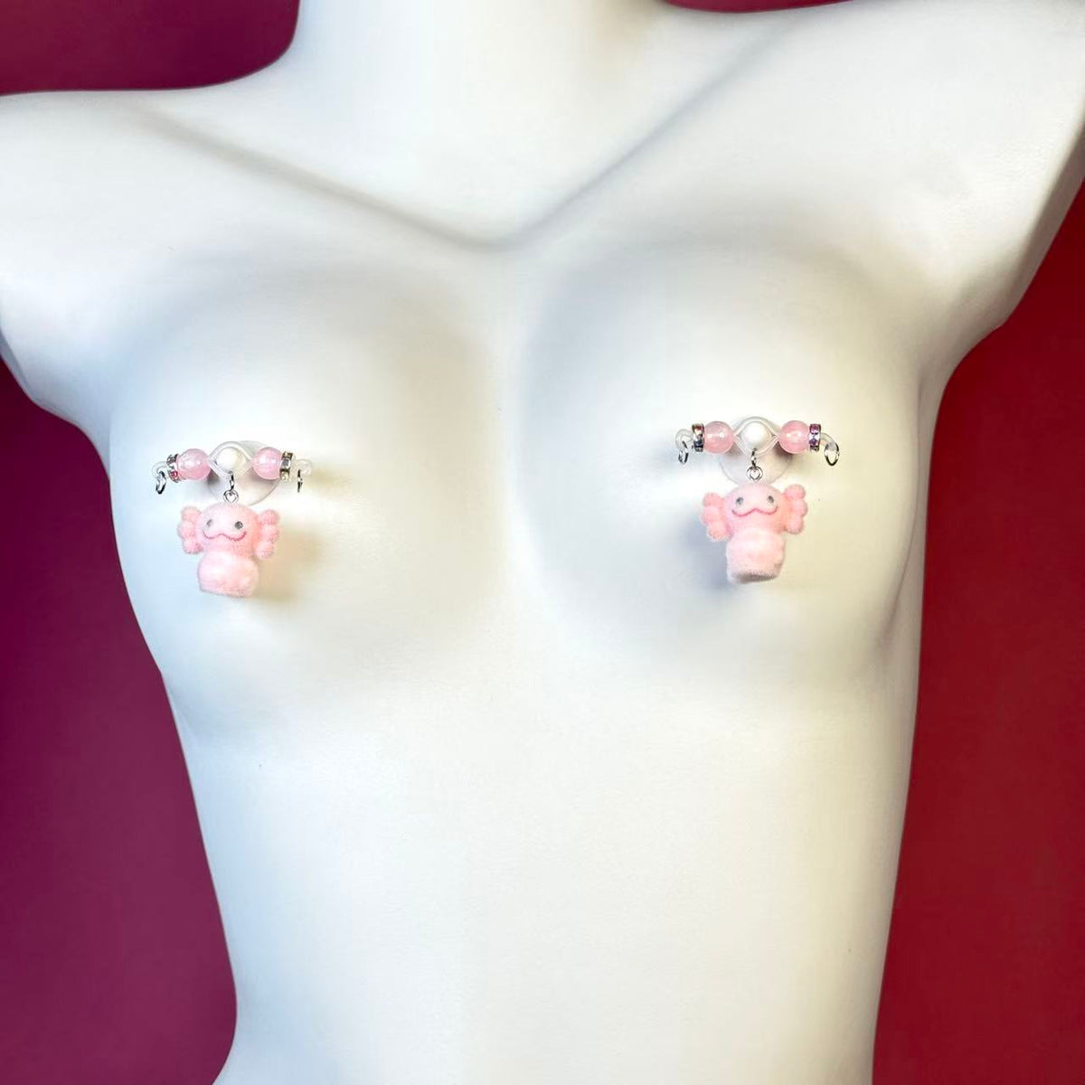 Pink Mochi Monster Breast Clamp