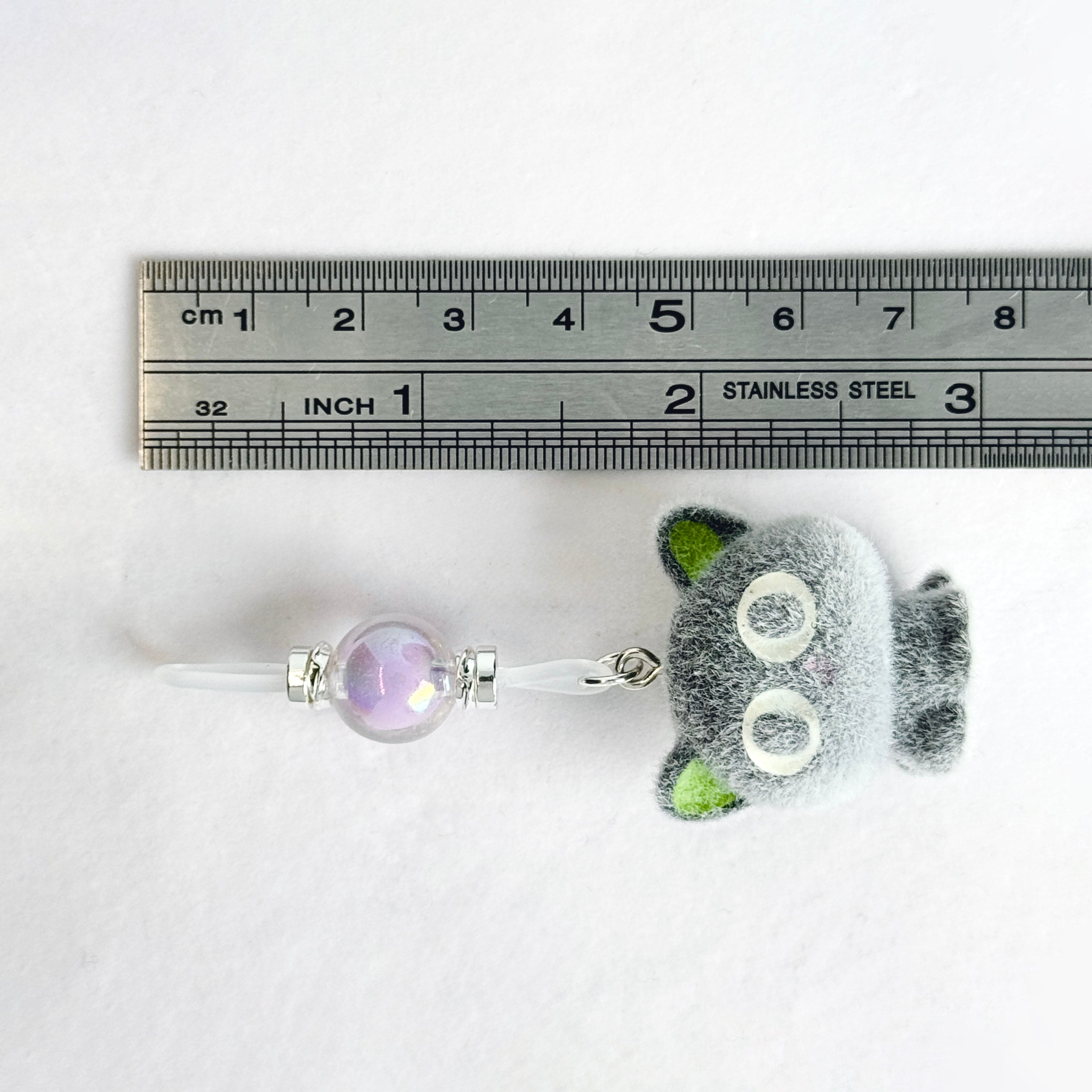 Midnight Cat Charm Nipple Clamps