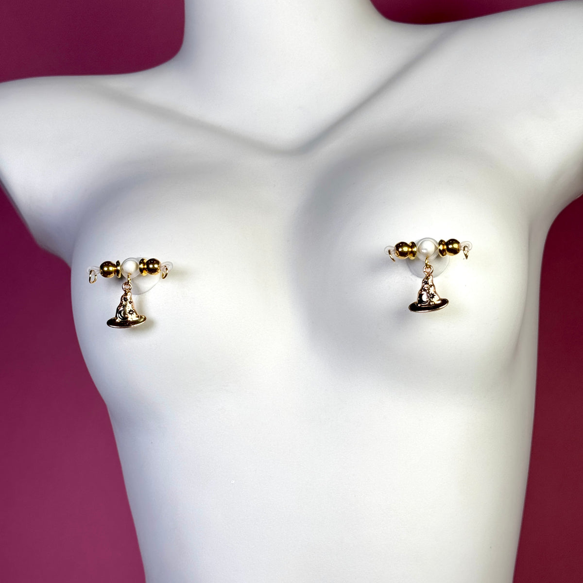 Witch Hat Moon Charm Nipple Ring