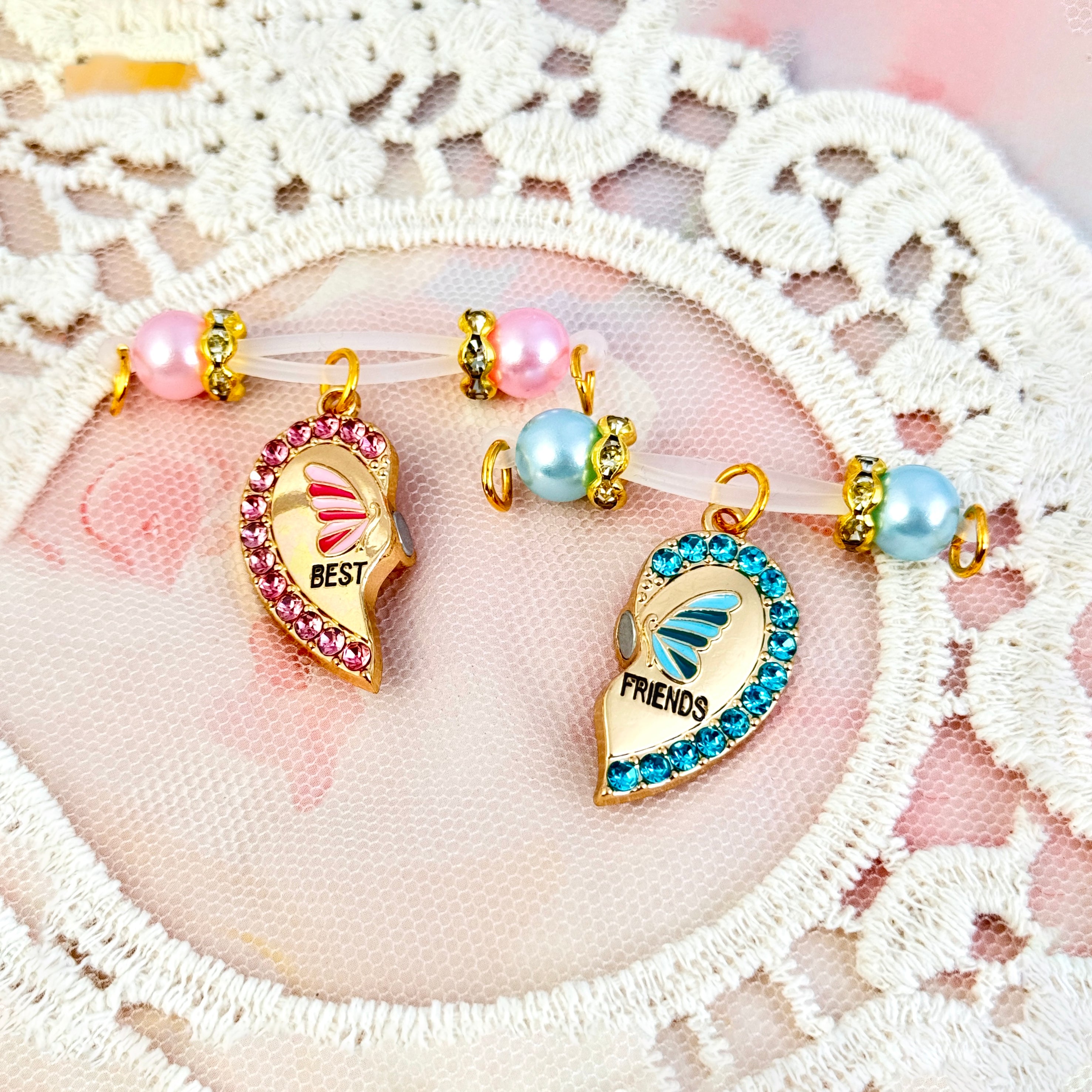 Aurora Wings Bestie Heart Jewelry Set