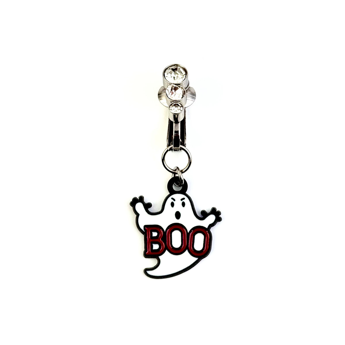 Boo Ghost Fake Navel Ring