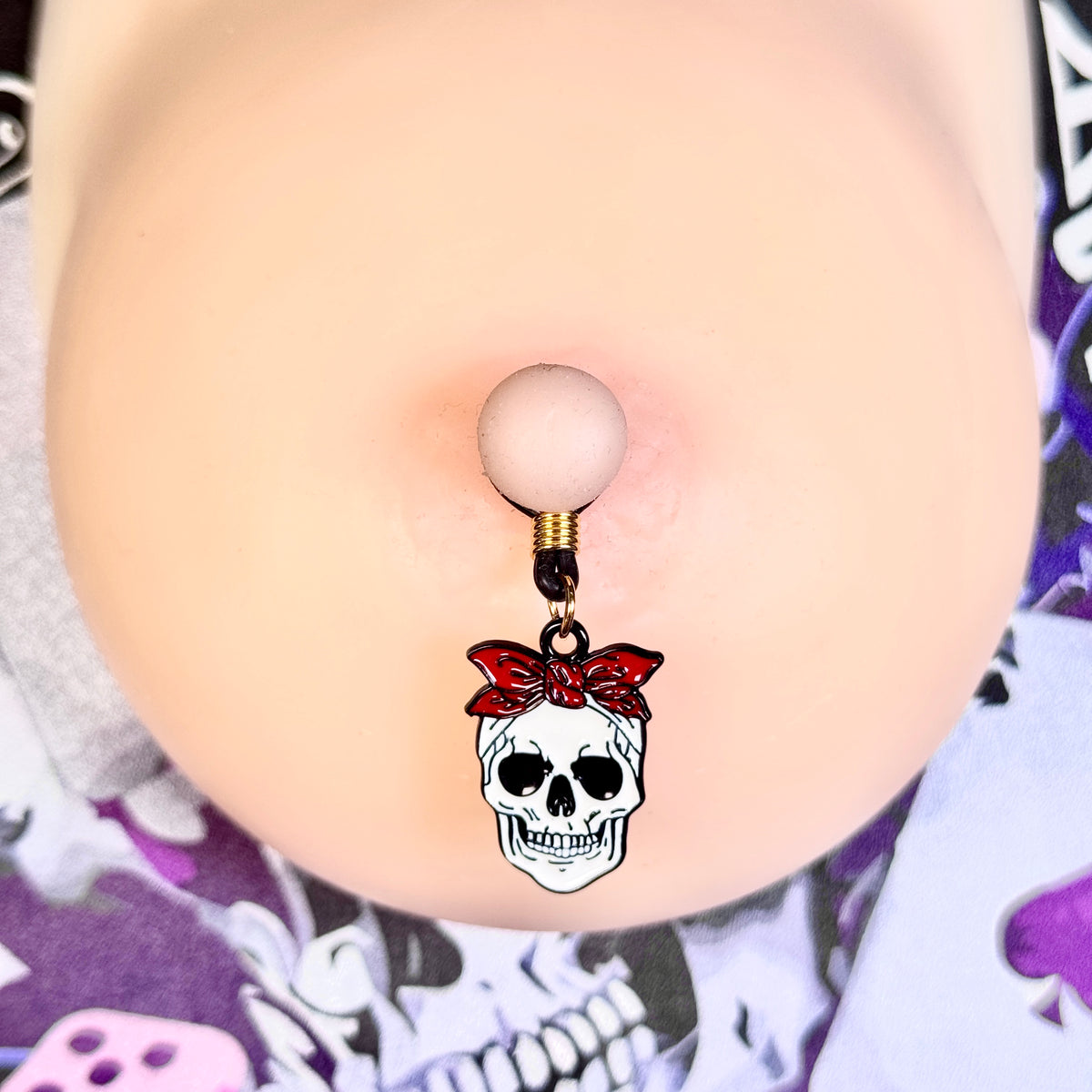Vixen Skull Bow Nipple Clamps