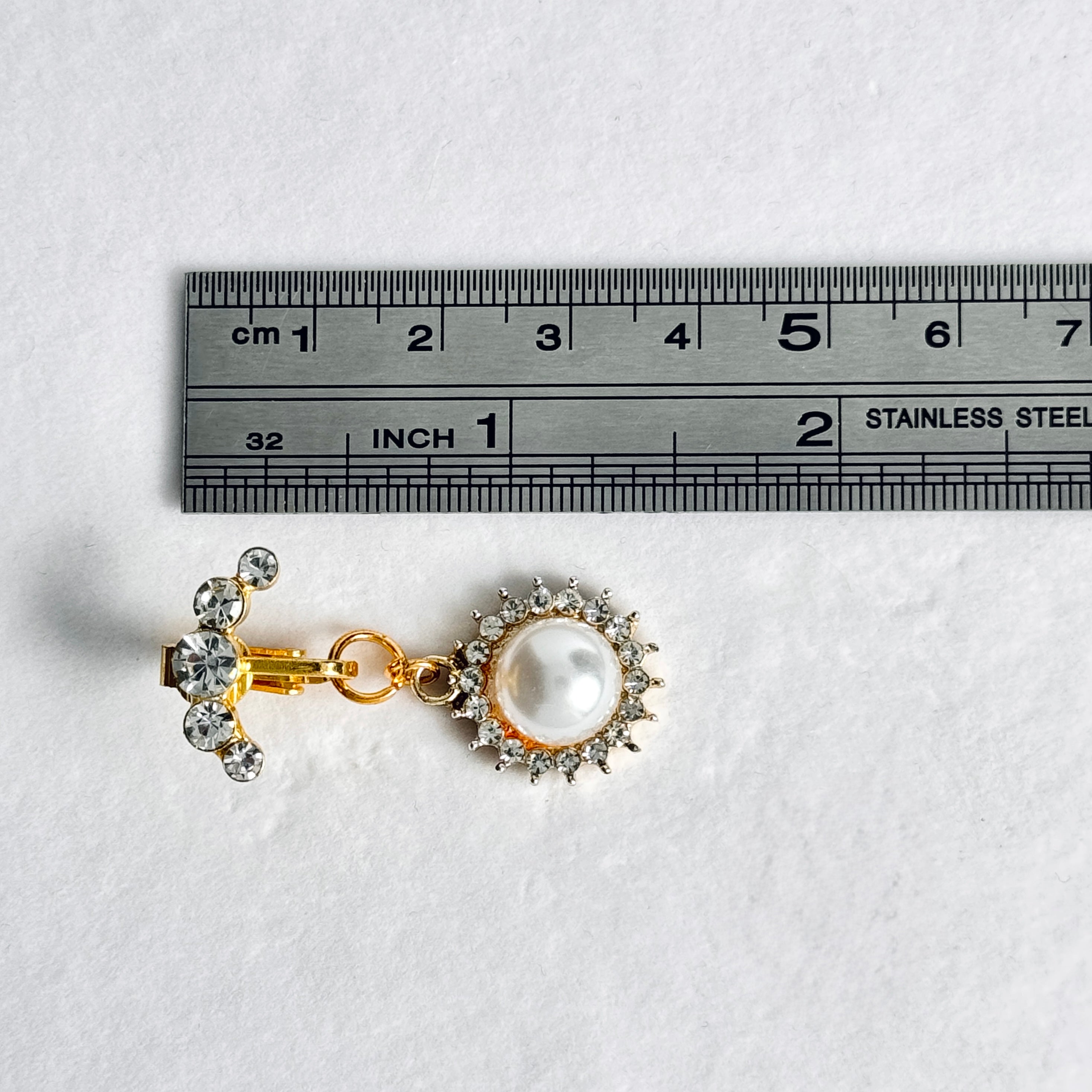 Pearl Sun Goddess Belly Clip