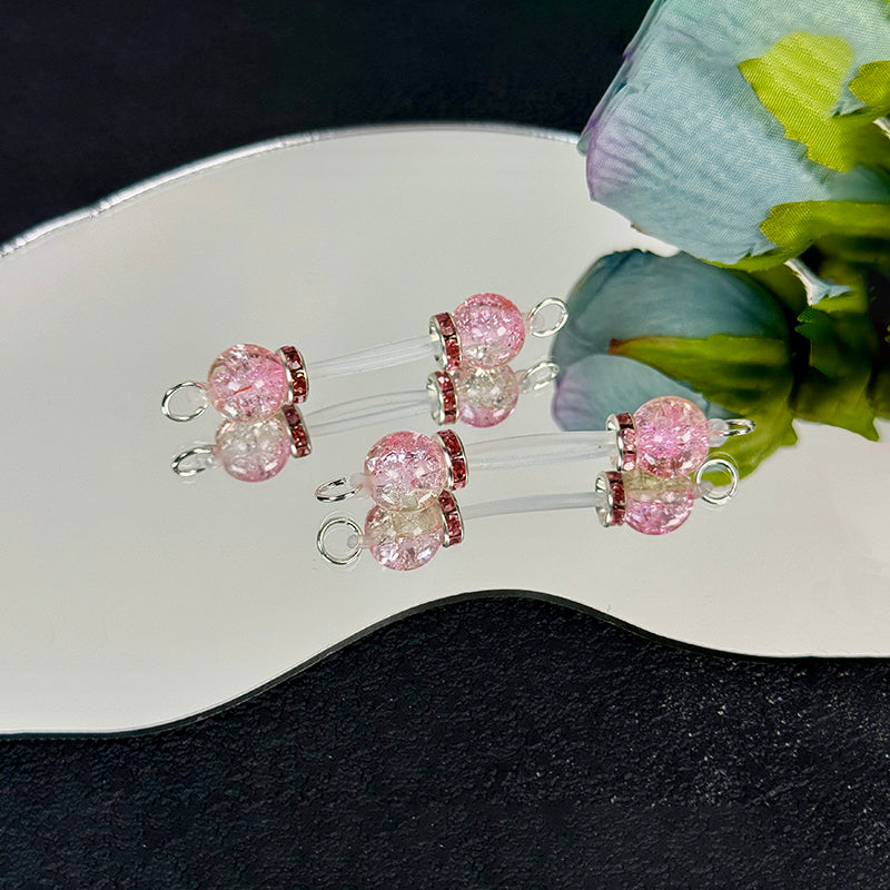 Pink Crackle Nipple Clamps