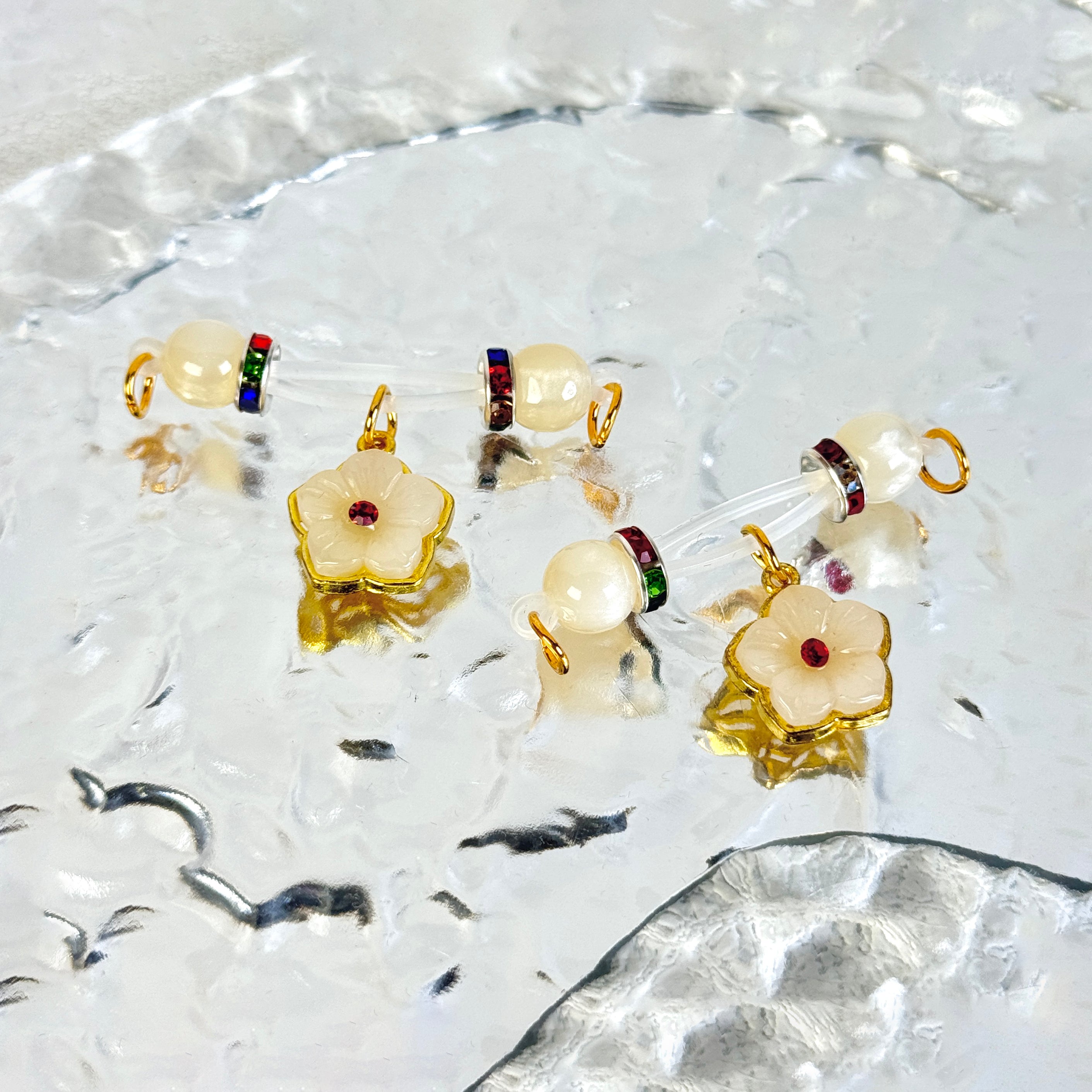 Imperial Bloom Jade Clips