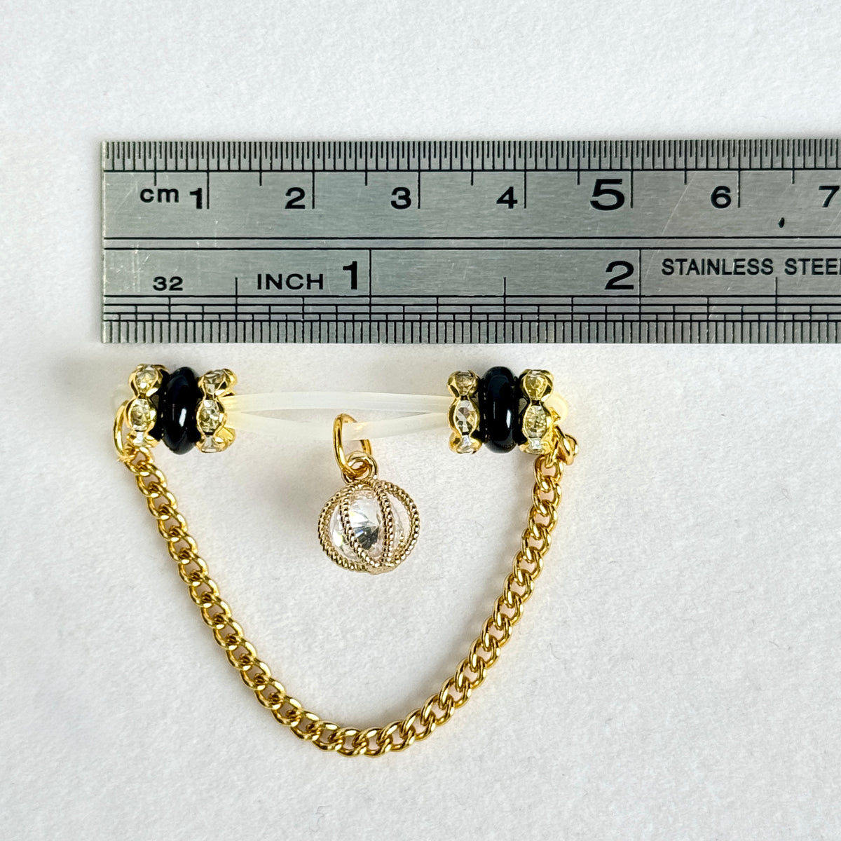 Luna Crystal Nipple Chain