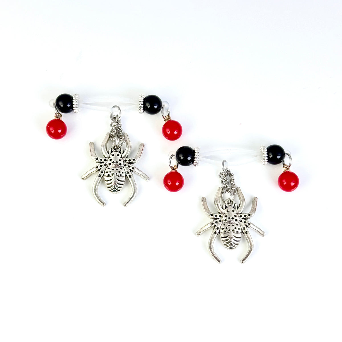 Midnight Spider Charm Nipple Jewelry