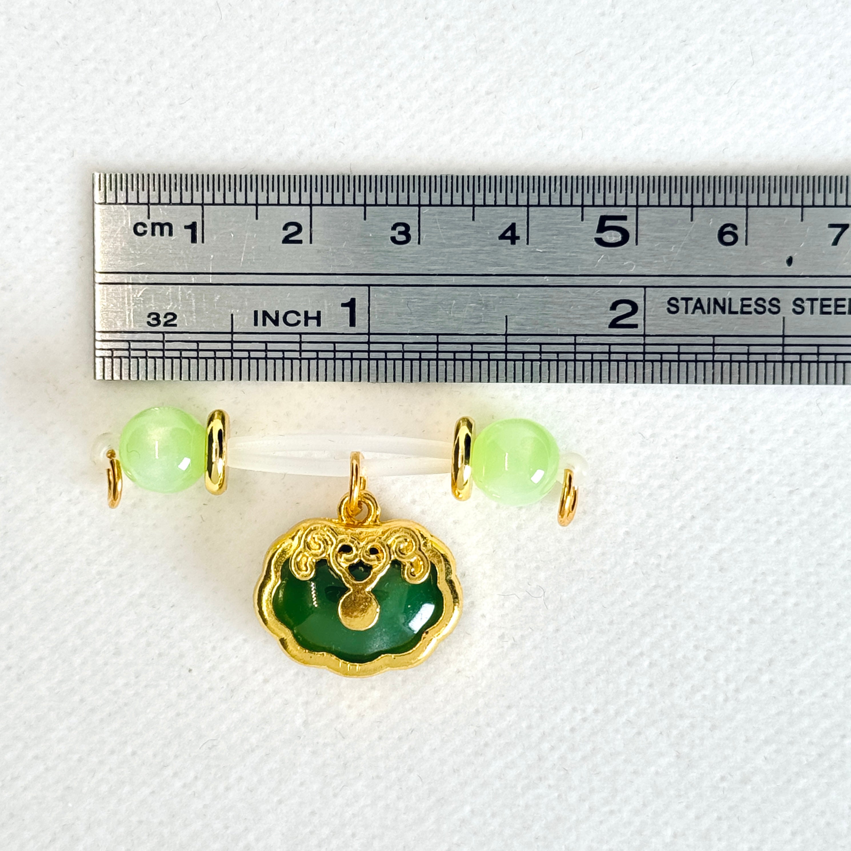 Golden Heritage Jade Clips