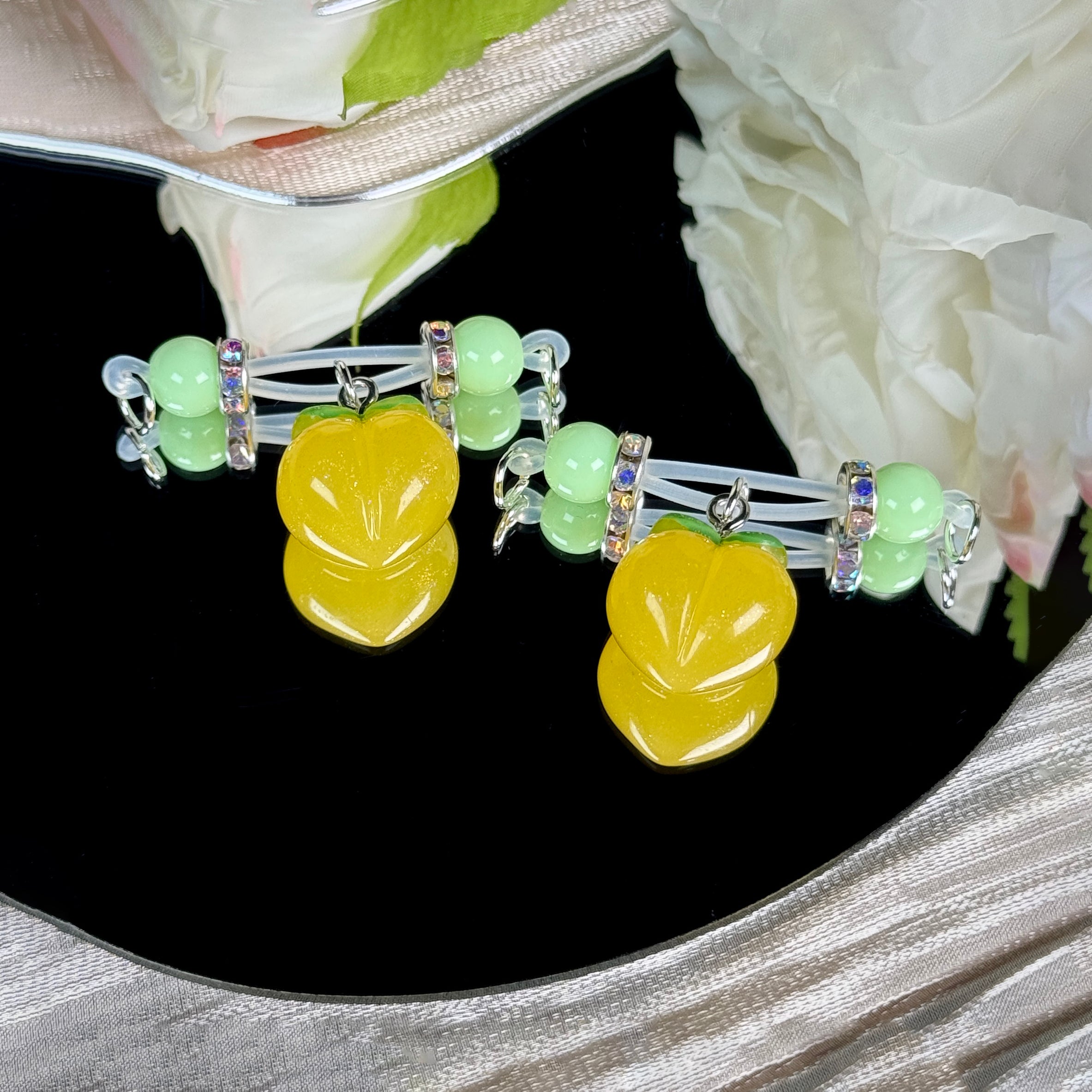 Juicy Peach Nipple Clamps