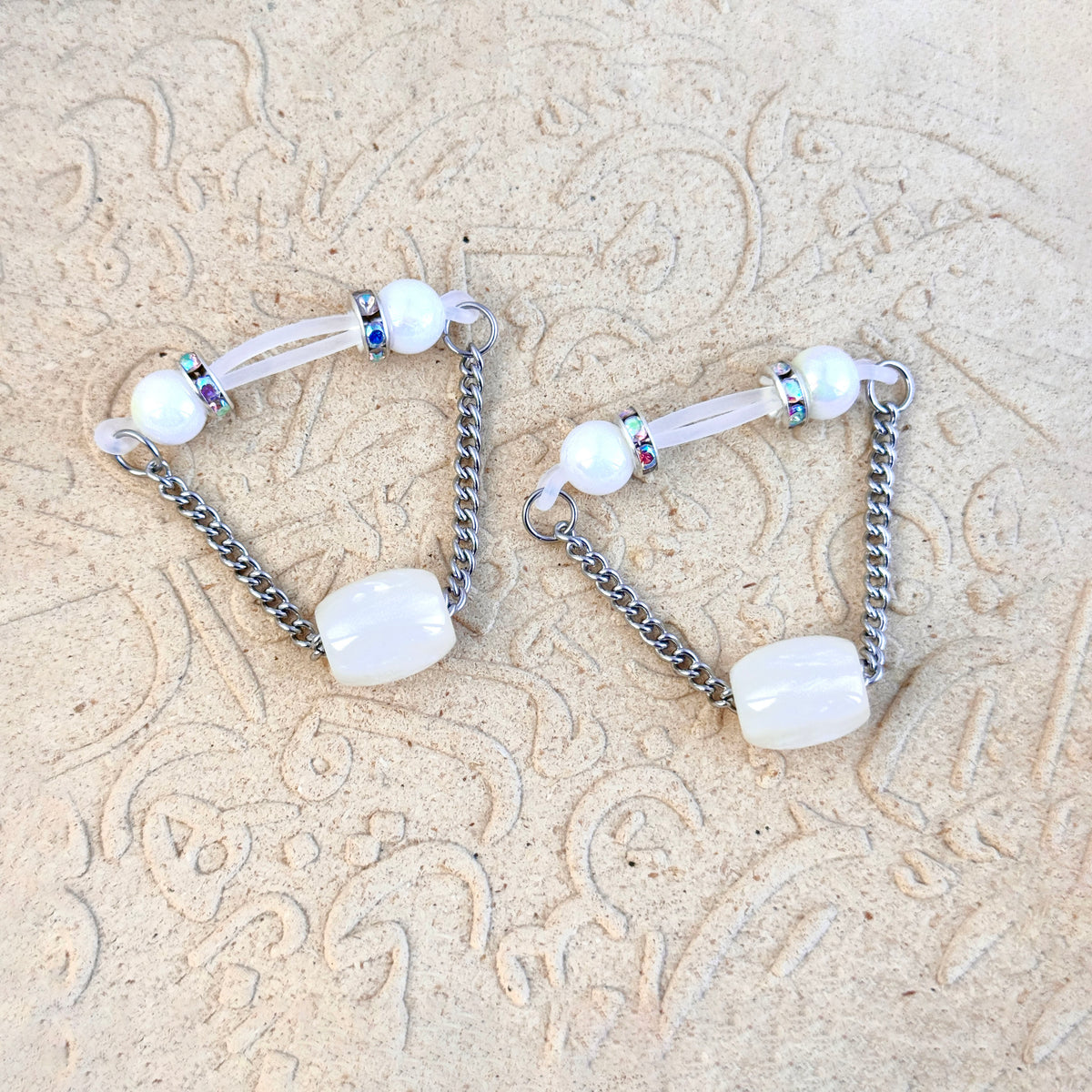 Moon Pearl Nipple Clamps