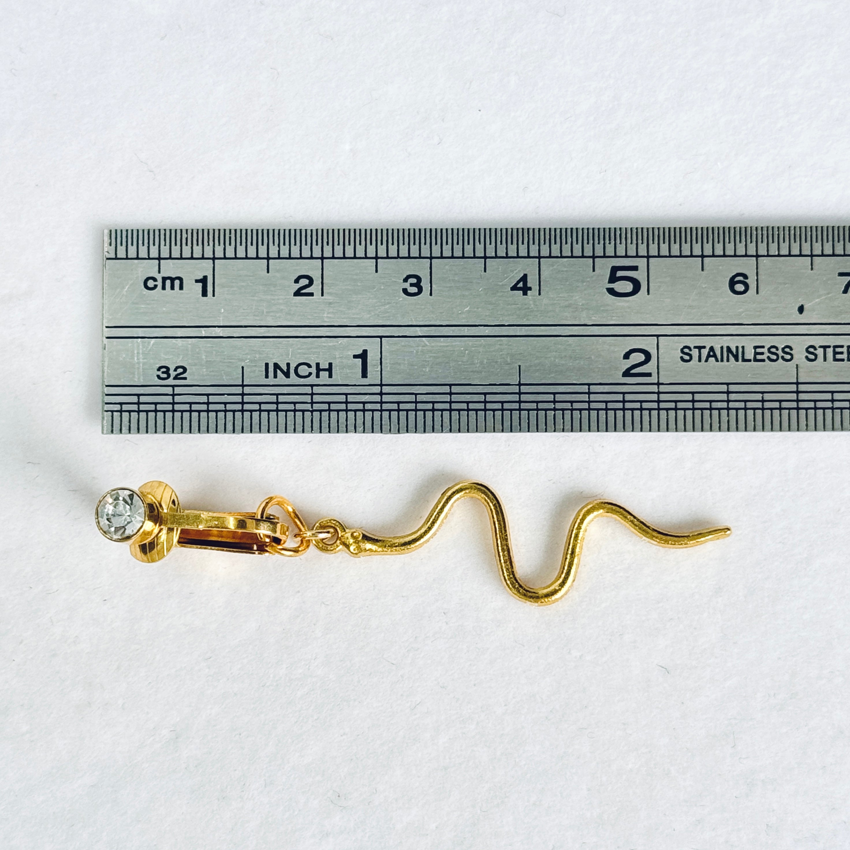 Snake Charm Faux Belly Button Ring