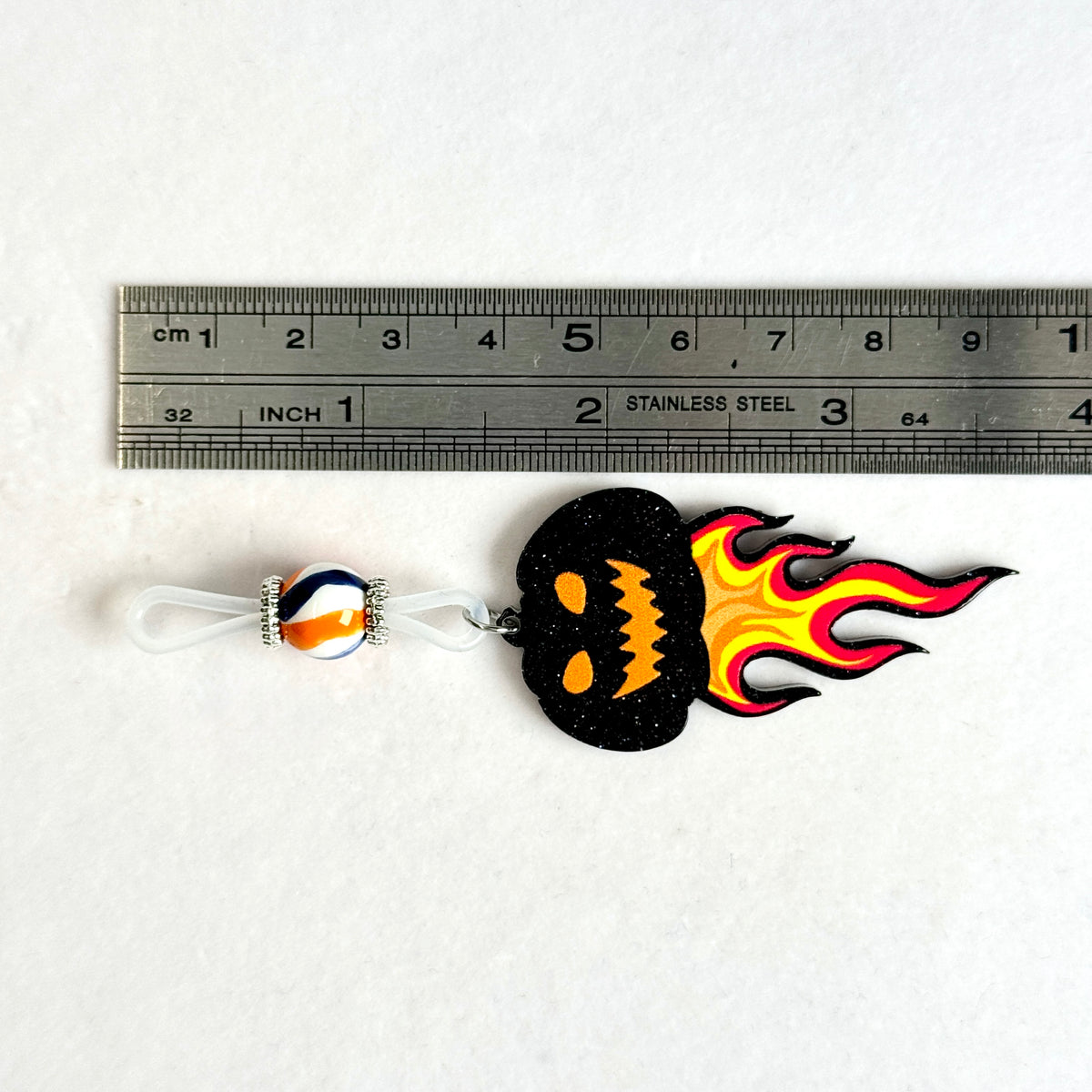 Flame Pumpkin Nipple Clamps