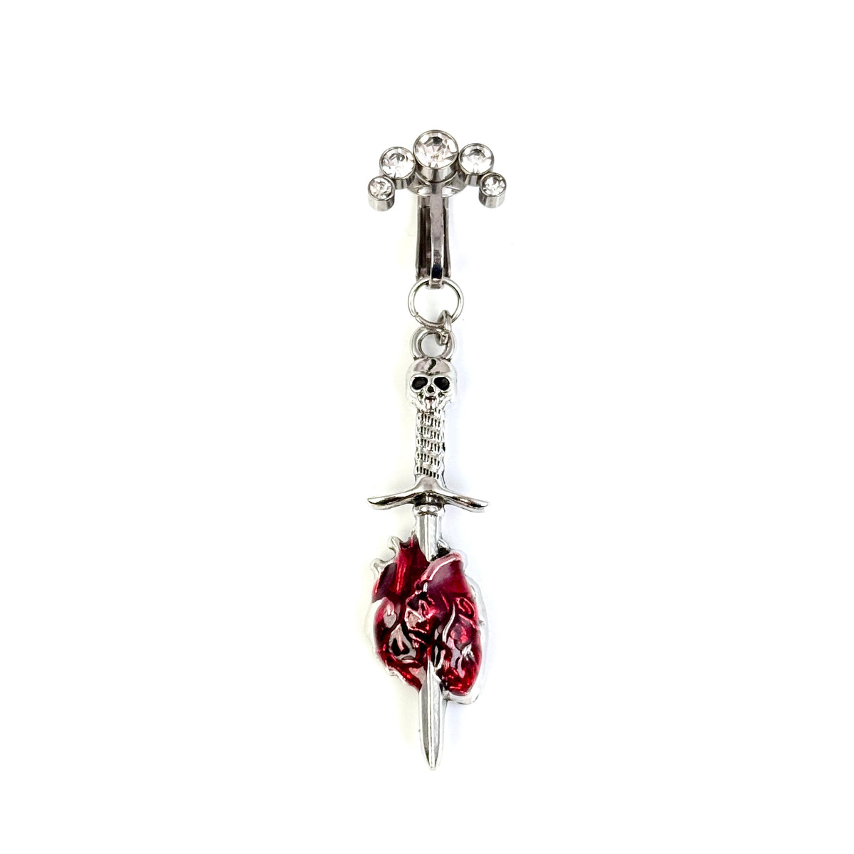 Bloody Love Dagger Navel Charm