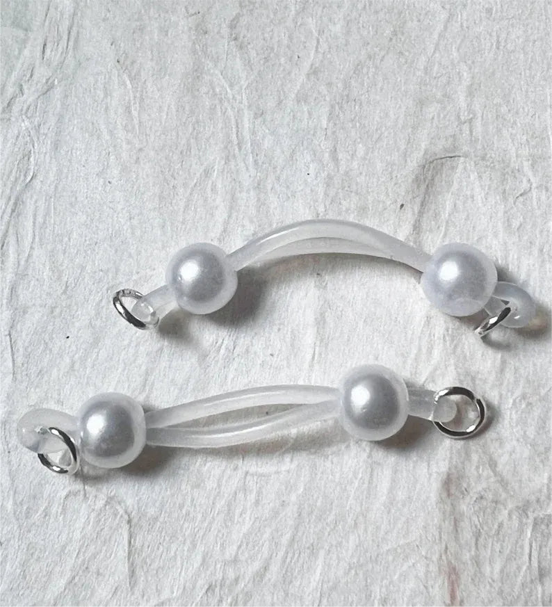 Nipple Non-Piercing with Pearl Barbell