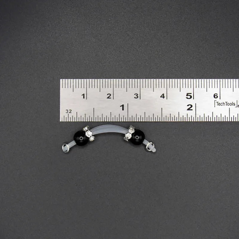 Comfortable and sexy adjustable imitation barbell nipple ring