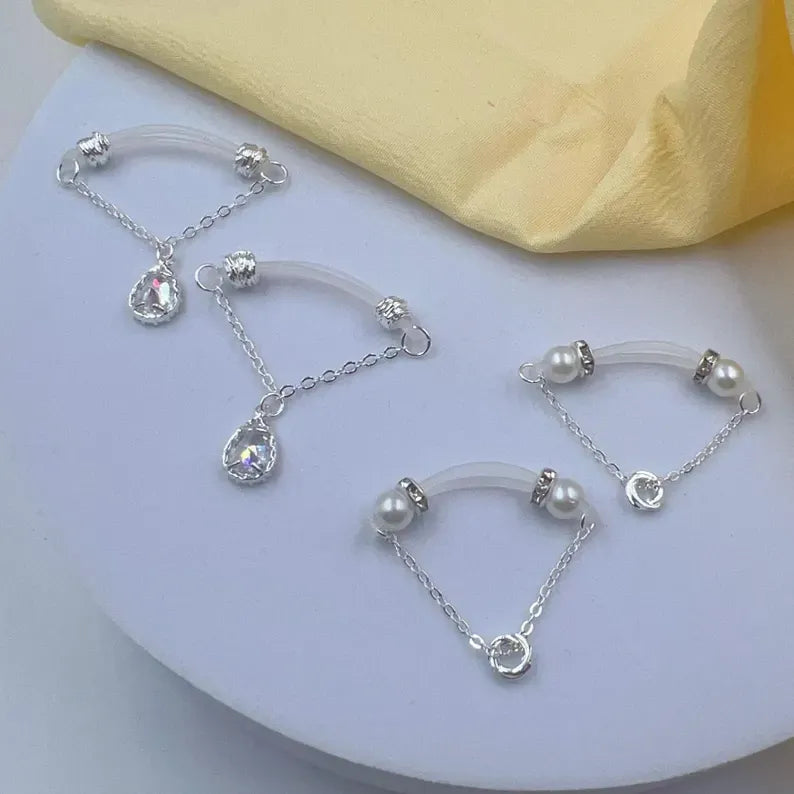 Fake Nipple Piercing Jewelry with Chains