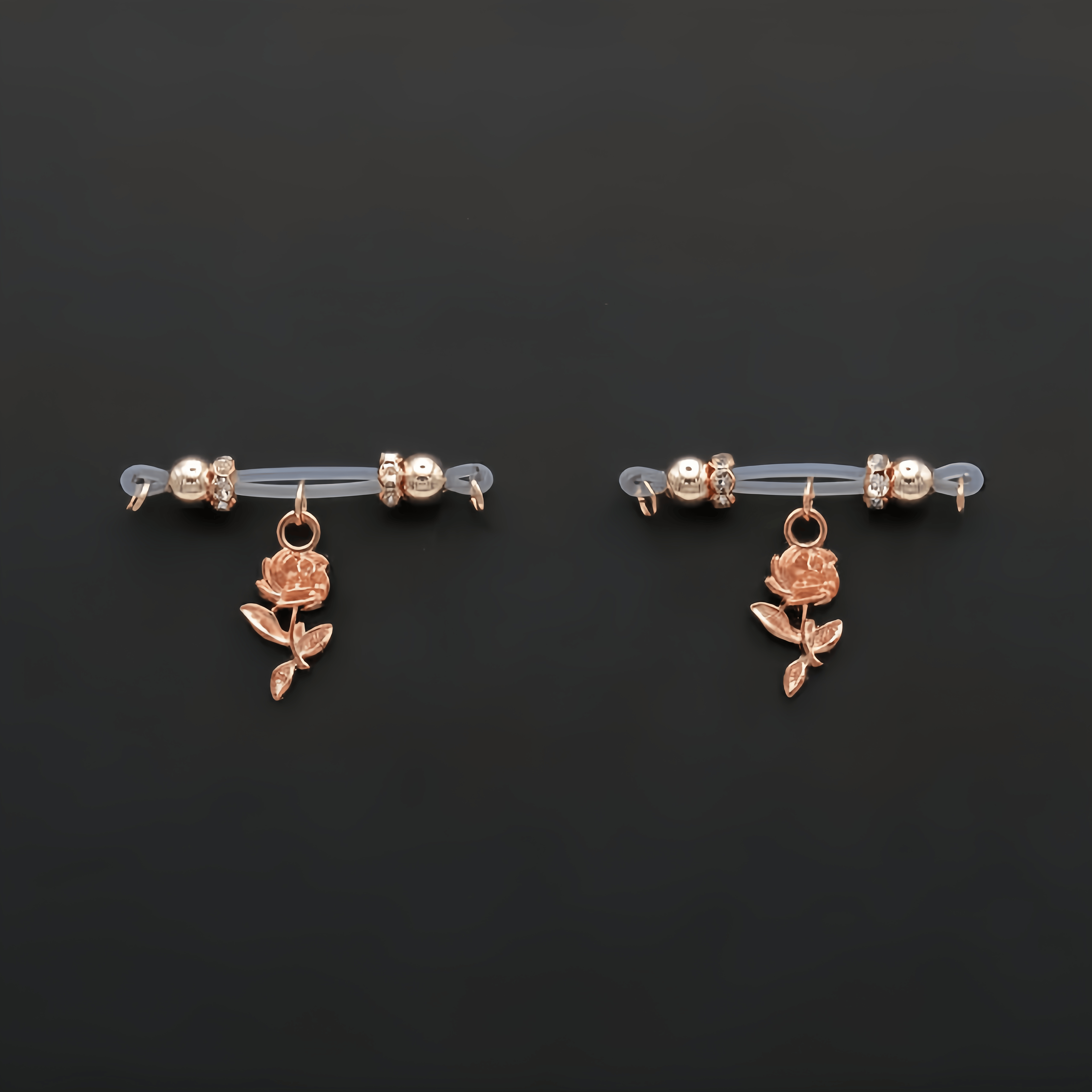 Adjustable size fake nipple fake nipple ring