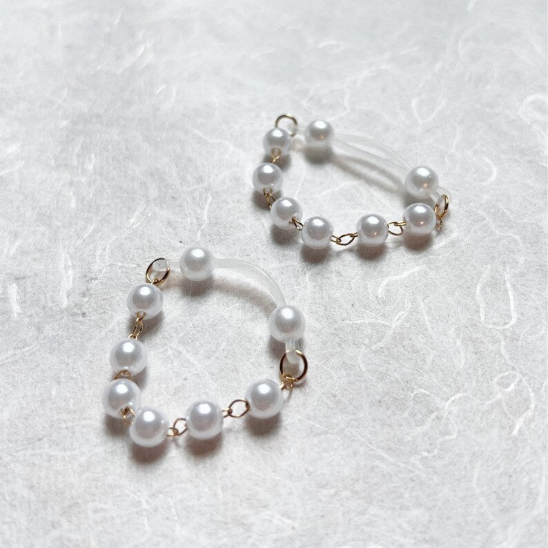 Pearl Nipple Jewelry with Pearl Nipple Chain