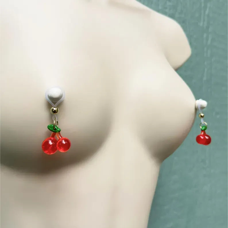 Cherry Non-Pierced Nipple Jewelry Pendant