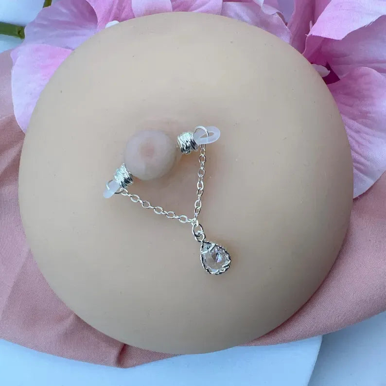 Fake Nipple Piercing Jewelry with Chains