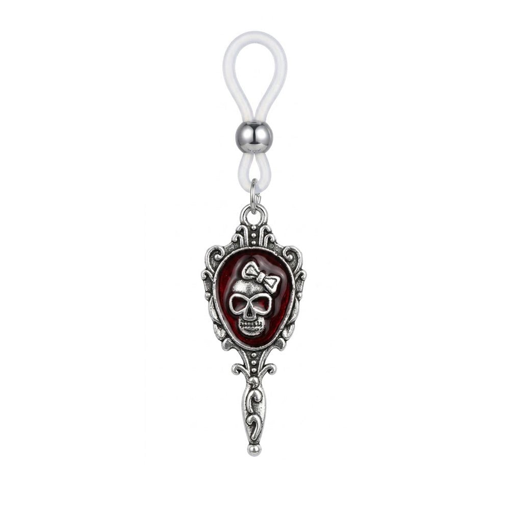 Gothic Skull Mirror-Finish Nipple Ring