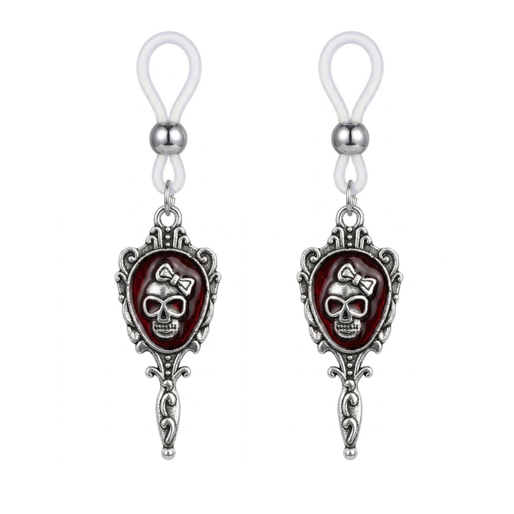Gothic Skull Mirror-Finish Nipple Ring